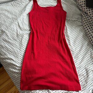 Red bodycon dress
